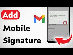 How To Add Mobile Signature in Gmail App (Updated)