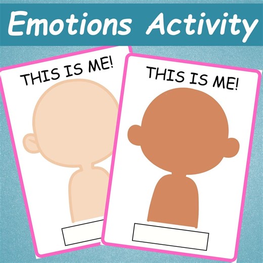 Emotions Activity for Kids | Feelings Busy Book | Feelings Matching Game | Homeschool Autism Activities | Printable Preschool Worksheets | - Etsy