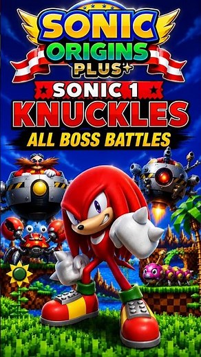 Sonic Origins Plus Sonic1 Knuckles All Boss Battles - (2023) [Steam] [Index 042]