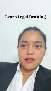 How to learn legal drafting / legal drafting / legal drafting class / legal intership