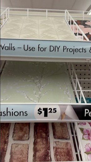 🚨 NEW Dollar Tree Peel & Stick Wallpaper?! I Had to Grab It! 🤯 #shorts
