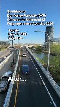 This is So Satisfying: Before & After DVP Off Ramp to Richmond St Toronto #SmoothRoad May 18, 2026