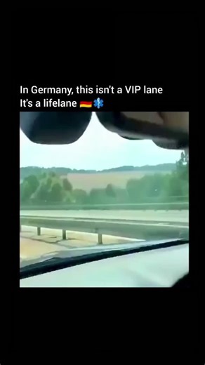 Men Savings on Instagram: "In Germany, the "Rettungsgasse," or rescue lane, is a special traffic rule designed to save lives. When traffic slows down or stops on highways or multi-lane roads, drivers are required to form a clear path in the middle of the road. This allows ambulances, fire trucks, and police cars to reach accident scenes quickly, even during heavy traffic. The idea is simple but powerful - every second counts in an emergency, and this rule helps make sure help arrives as fast as 