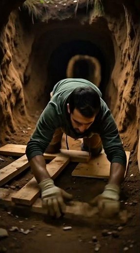 Turning a Dirt Wall Into a Secret Underground Home