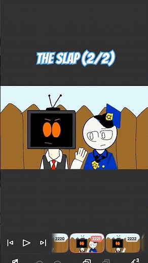 The slap (2/2) #shorts #edit #flipaclip #animation