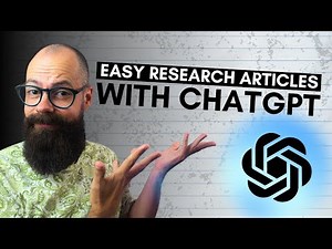 How to use ChatGPT to EASILY write research articles [The Hidden Edge in Academia]