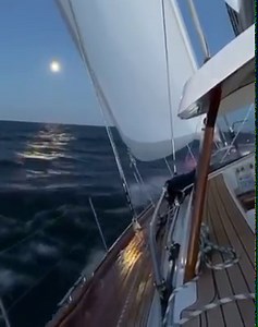 54K views · 1.1K reactions | Night sailing video with a Hallberg-Rassy 57. On Instagram, this movie is Hallberg-Rassy’s most liked post ever so far, with 5050 likes https://www.hallberg-rassy.com/yachts/new-hallberg-rassy-57/ | Hallberg-Rassy | Facebook