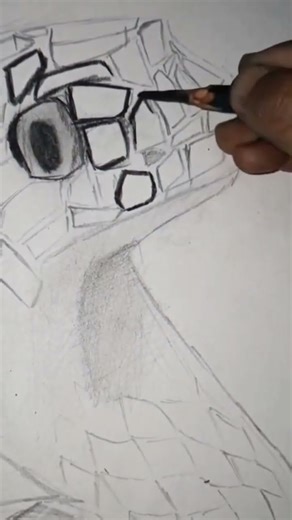 Snake sketch #short drawing by charcoal