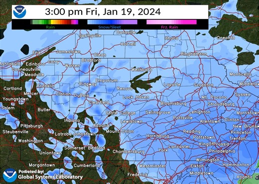 14K views · 159 reactions | Here's a look at what radar might look like tonight and tomorrow as snow moves through Pennsylvania. The snow will be light and fluffy: ⛷️ Good for skiing & shoveling ⛄️ Bad for snowballs, snow forts, & snowmen #PAwx | US National Weather Service State College PA | Facebook