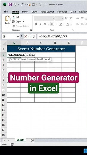 Discover the POWER of Excel's Hidden Number Generator