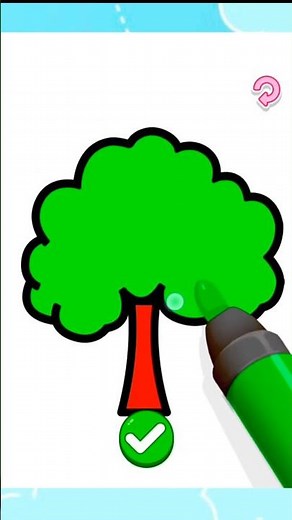 ✨Welcome Kids! 🌴🌳#In today's👉 fun video, we will learn how to draw and color a tree step by step.✅🌲