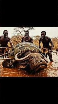 Primitive Tribe Discovers Giant Egg — Ancient Snake Hatches! #prehistoric #stoneage #movie