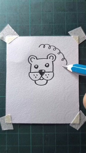 Easy lion drawing | All About Art