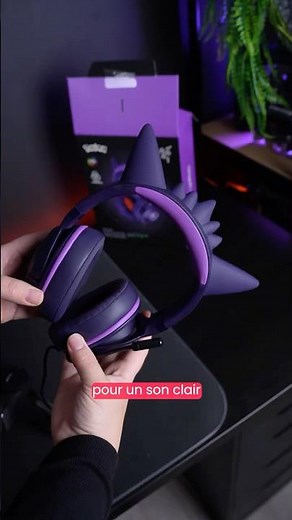 Casque Razer Kraken Kitty v2 - Pokemon Gengar Edition 👻 #spooky #headset