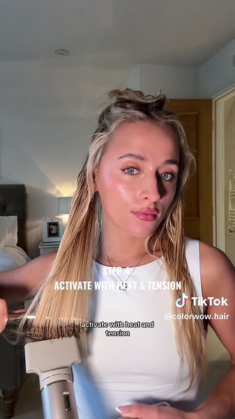 Frizz-free for the holidays? Say less. ✨ The Slay Anti-Frizz Kit brings our iconic smoothing essentials together for glassy, sleek, humidity-proof hair all season long 🤍 @hollielouisezive #colorwow #holiday #holidaykits #hairkit #haircare