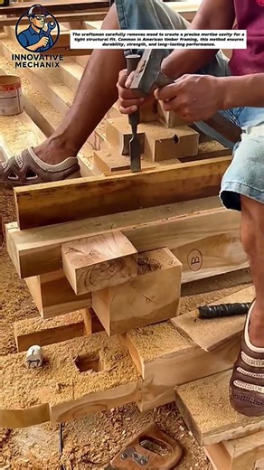 Hand-Cut Mortise and Tenon Joint | Traditional Timber Framing