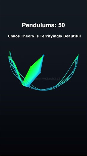 Chaos Theory is Terrifyingly Beautiful #adhd #simulation #physics
