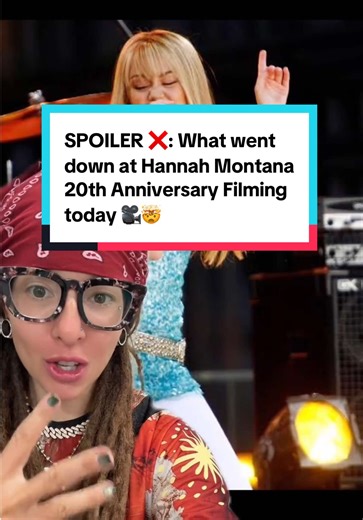 #greenscreen SPOILER ALERT 💖 Everything we know that went down today at the filming for Hannah Montana’s 20th Anniversary 😩🎥 #hannahmontana20th #hannahmontana #hannahmontana20thanniversaryspecial #tvshows