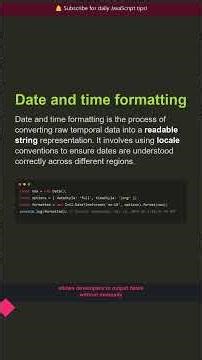 🔥 Date and time formatting | JavaScript Interview Question #Shorts