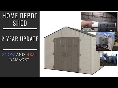 2 Year Update - Home Depot 8x10 Resin Shed