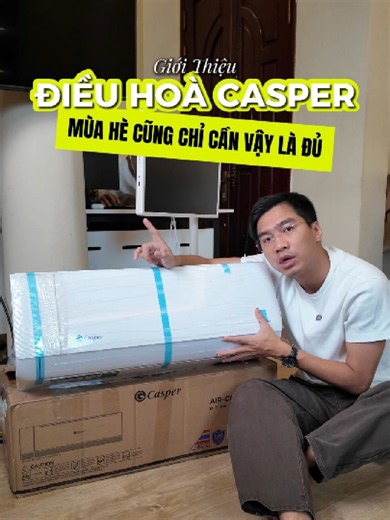 [REVIEW KHÔNG BOOKING] VIDEO REVIEW ĐIỀU HÒA CASPER ĐÊM NẰM ĐIỀU HÒA PHƠI PHỚI - TIỀN ĐIỆN CHỈ TỪ 4K? ❄️ Nắng nóng thế này mà không bật điều hòa thì chịu sao nổi, nhưng bật lên là rén tiền điện cuối tháng đúng không anh em? Đừng lo, rước ngay em Casper Inverter ProAir 1 Chiều này về là giải quyết hết! ✅ Công nghệ Advanced Inverter iSave siêu tiết kiệm, vận hành êm ru. ✅ Làm lạnh cực nhanh Turbo trong 30 giây, mát lạnh tức thì. ✅ Đặc biệt có chế độ BabyCare gió thoảng êm ái, bảo vệ giấc ngủ cho b