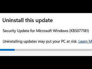 How To Uninstall KB5077181 Update On Windows 11