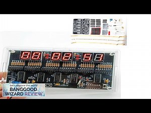 6 Digits DIY Clock Kit Auto Display Time DIY Alarm Clock Soldering Review