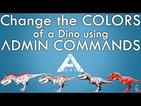 How to paint a Dino with Admin Commands | Color IDs