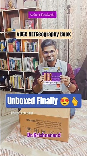 UGC NET Geography Book Unboxing | Thegeoecologist