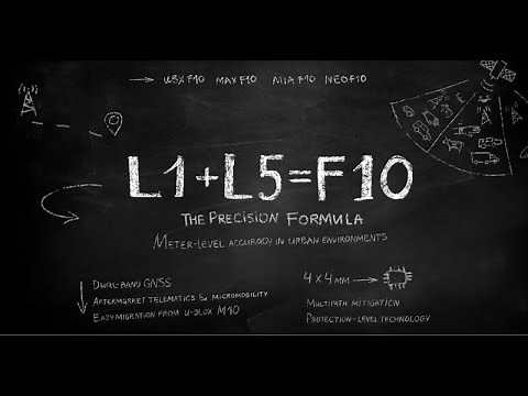 u-blox F10 GNSS platform for meter-level accuracy in urban environments