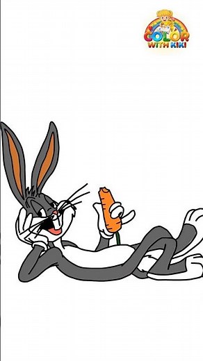 Learn to Draw Bugs Bunny - Drawing and Coloring Tutorial for Kids