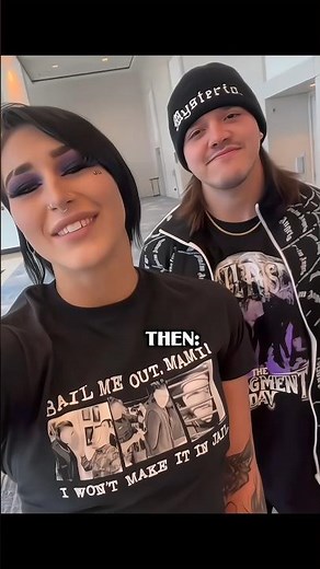 Rhea Ripley & Dominik Then VS Now Edit! 🥺 #wwe #rhearipley #dominikmysterio #thenvsnow #shorts