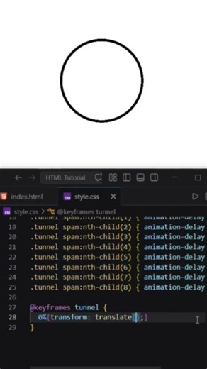CSS Ripple Circle Animation ⚫💻 | Infinite Circle Effect Using HTML CSS #shorts #coding