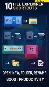 10 File Explorer Shortcuts | Windows Keyboard Shortcuts | Save Time!
