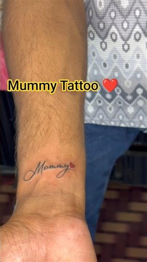 mummy Tattoo❤️🥰 #tattoo #shorts #tattoodesign #mummy #divya jadhav