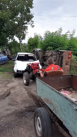 Can This Tiny Tractor Move a Car?