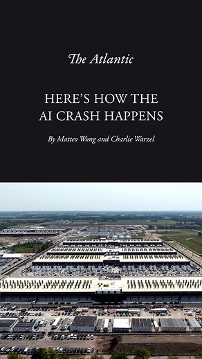 42K views · 32 reactions | Tech companies are pouring money into AI, and they’re not making it back. Matteo Wong and Charlie Warzel on how everything could come crashing down: | The Atlantic | Facebook