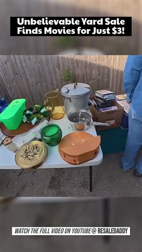 25K views · 261 reactions | Unbelievable Yard Sale Finds Movies for Just $3! Watch the full video here: https://www.youtube.com/@ResaleDaddy #reseller #yardsalefinds #thrifthaul #resaledaddy #sidehustle #garagesalefinds #resellcommunity | Resale Daddy | Facebook