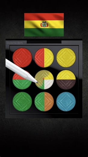 Magic of Color Mixing with Bolivia's Flag Colors