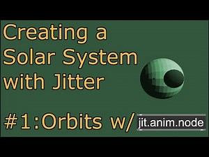 Creating a Solar System #1: Orbits with jit.anim.node - Max/Jitter Tutorial