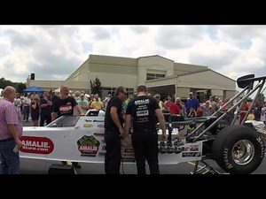 3000hp Alcohol Dragster start up.