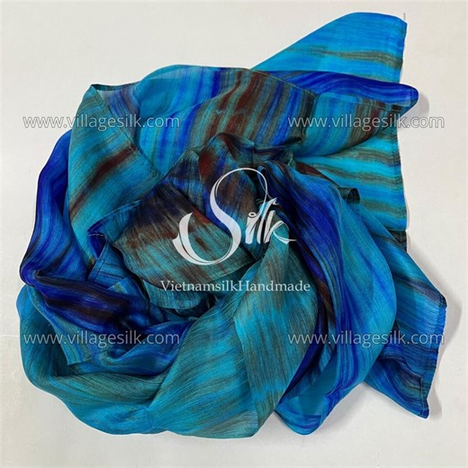Hand-dyed Mulberry Silk Scarves | Vietnamese Artisan Crafted, Medium Thick, Mixed Colors | 100% Pure Mulberry Silk Scarf | Gift for Her - Etsy