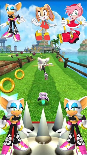 Power of rouge vs any rider Runing challange ⁉️ Sonic #sonic #shorts