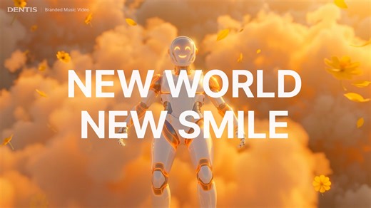 DENTIS Branded Music Video🎶✨ EHR automation, micro-robots, AI tutoring. The future we envision is not a collection of complex technologies. It is the most human innovation— one that helps patients rediscover their smiles. Under the slogan “DISCOVER THE POSSIBILITIES,” this vision unfolds through an AI-generated, sensory story. Watch the moment when a robot, placed in an unfamiliar world, connects with humanity and discovers a smile of its own. That moment reveals a new possibility— when technol