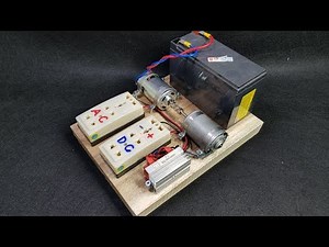 Make a mini 220v generator with a 775 motor