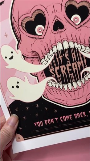 Cursed Carousel Horse and Ghost Train Art Prints #spookyart