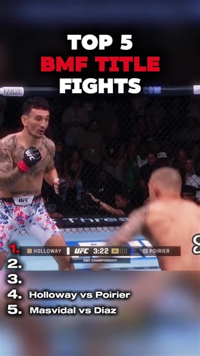 Top 5 BMF Title Fights‼️ #bmfbelt #knockout #UFC #mma #moments | knockouts