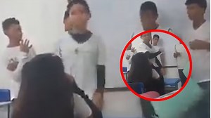 Pen girl video original Twitter: la grabación de un alumno atacando a su compañera con un lápiz