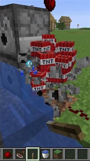 Minecraft TNT Power🔫🔥shortsfeed #trendingshorts #minecraft #viralshorts #ideas #minecrafthousedesign