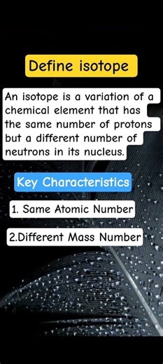 What is an ISOTOPE#shorts #chemistry #Shorts #ScienceShorts #Chemistry #Isotopes #LearnOnTikTok
